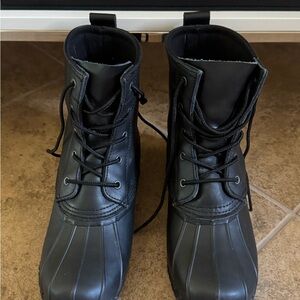 Polo Ralph Lauren Triple Black Ewan Boots Kids Size 6